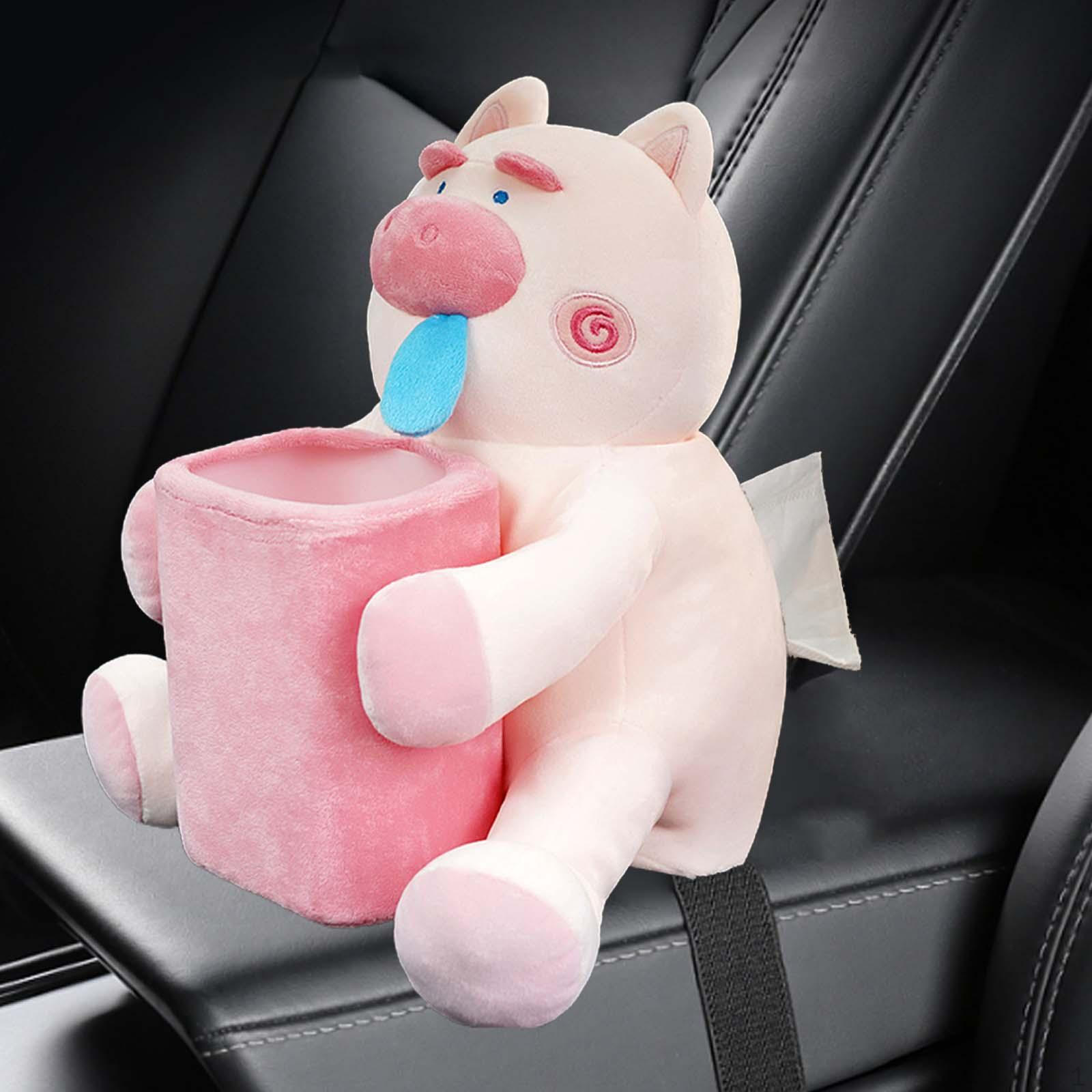 

Car Tissue Holder with Cute Animal Design Pig