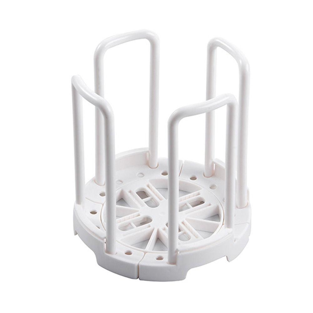 ABS, PP Retractable Bowl Rack White Multifunctional Draining Bowl Rack Reusable Gray Adjustable Plate Holders Kitchen Storage