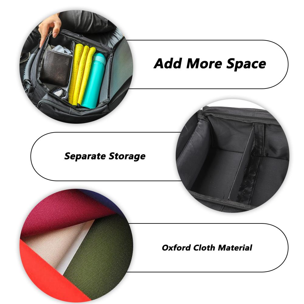 Car Rear Under Seat Storage Bag Box for Jeep Wrangler JL 2018-2026 Backseat Organizer Interior Accessories Stowing Tidying