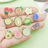 30 Colorful Fruit Enamel Pendants for DIY Jewelry - Apples, Watermelons, Cherries