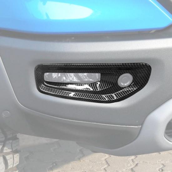 For Dodge Ram 1500 -2026 Carbon Fiber Front Fog Light Lamp Decor Cover Trim