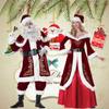 Dress Christmas Cosplay Cloth Hat Women Evening Dress Elegant Santa Claus Cosplay Costume  Adults
