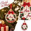 Christmas Gift Box Acrylic 2D Flat Hanging Ornament for Christmas Tree and Holiday Decor