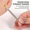 1/3PCS Stainless Steel Nose Hair Scissors Round-Tip Small Scissors Makeup Tool Brow Trimmer
