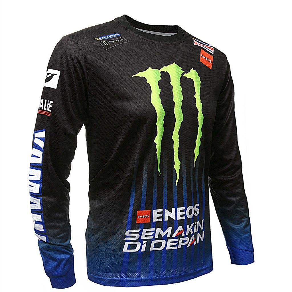 Foreign trade racing T-shirt highway off-road cycling suit top fishing suit quick-drying sportswear breathable round neck downhill suit