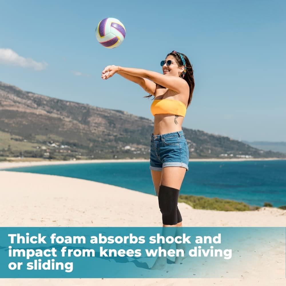Volleyball Knee Pad  Non-Slip Thickening Anti-Collision Sports Knee Pad Elastic Breathable Knee Brace Ideal Dancing Football Hiking Basketball