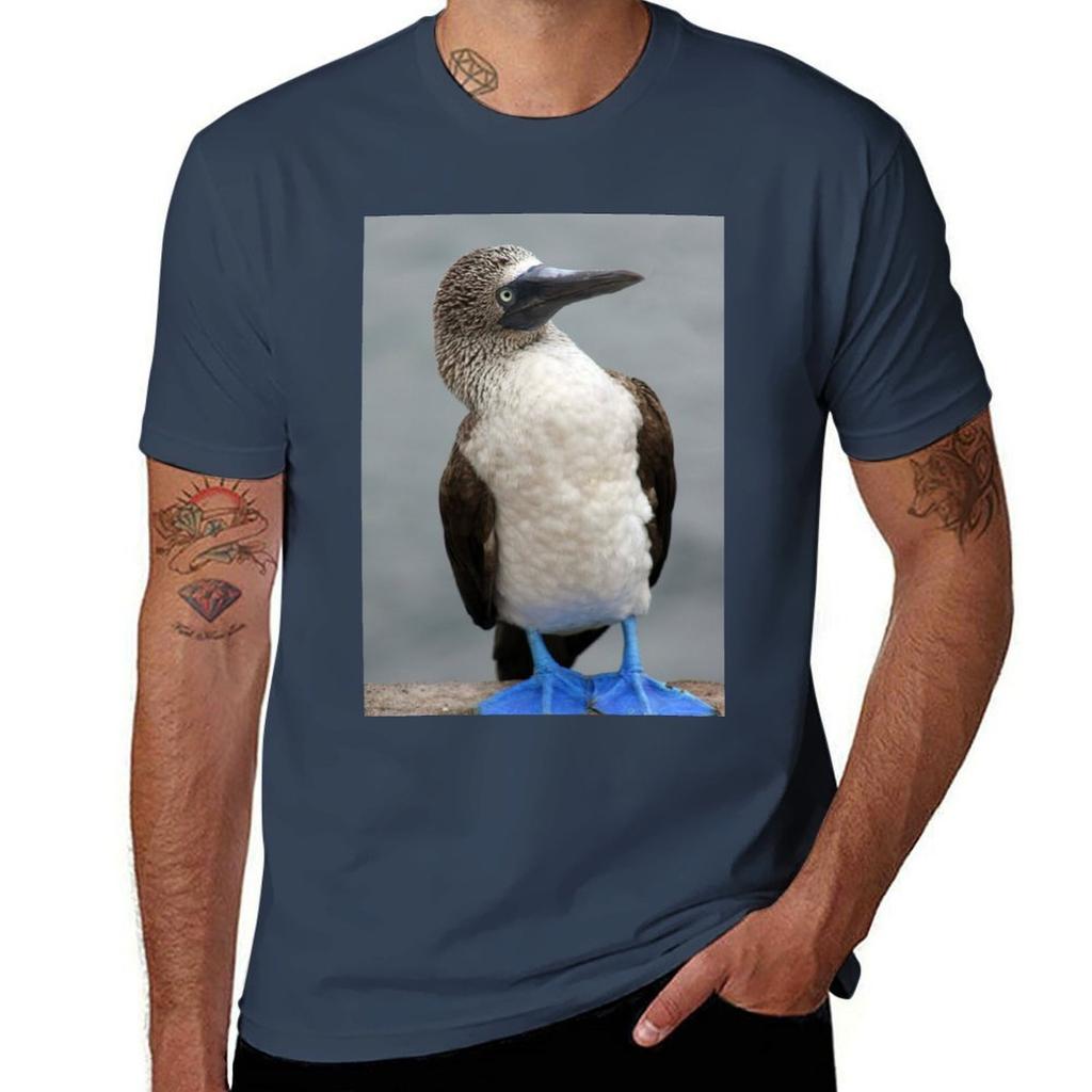 Blue Footed Booby Tshirt Basic Simple Design Short Sleeve Shirt Tshirt