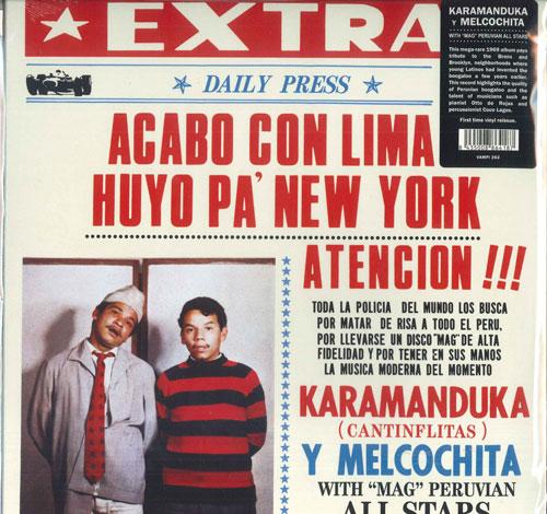 LP Record KARAMANDUKA Y MELCOCHITA, PEPE MORE - Acabo Con Lima Huyo Pa' New York VAMPI262 Vampi Soul 2022 Spain Jazz