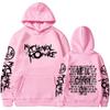 Double Sided Graphic Hoodies Streetwear Black Parade Punk Emo Rock Pullover Men's Women Hooded Sweatshirts