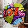 1pc Love Colorful Automatic Opening and Closing Umbrella, High-quality Compact Travel Umbrella, Lightweight and Portable C1125138