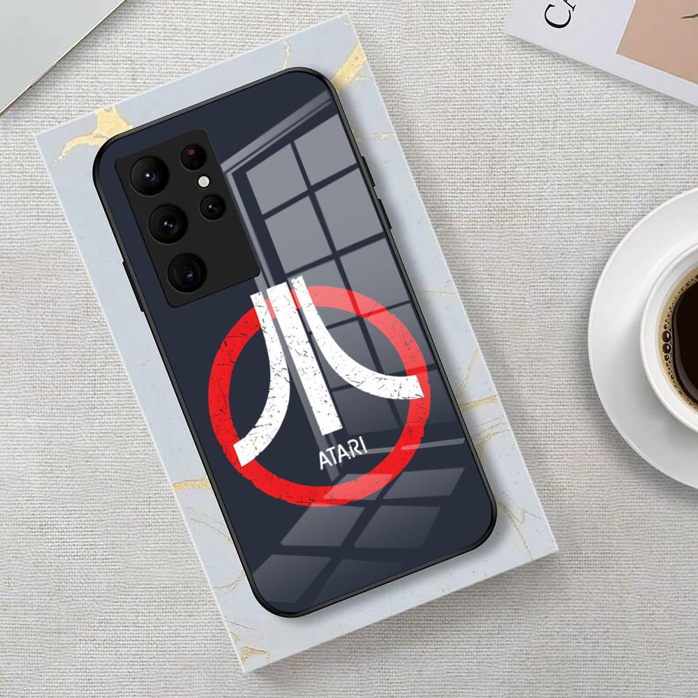 Game Atari Phone Case For Samsung S26 S25 Edge Ultra 23 22 21 20 Ultra Plus S24 Fe Glass Cover