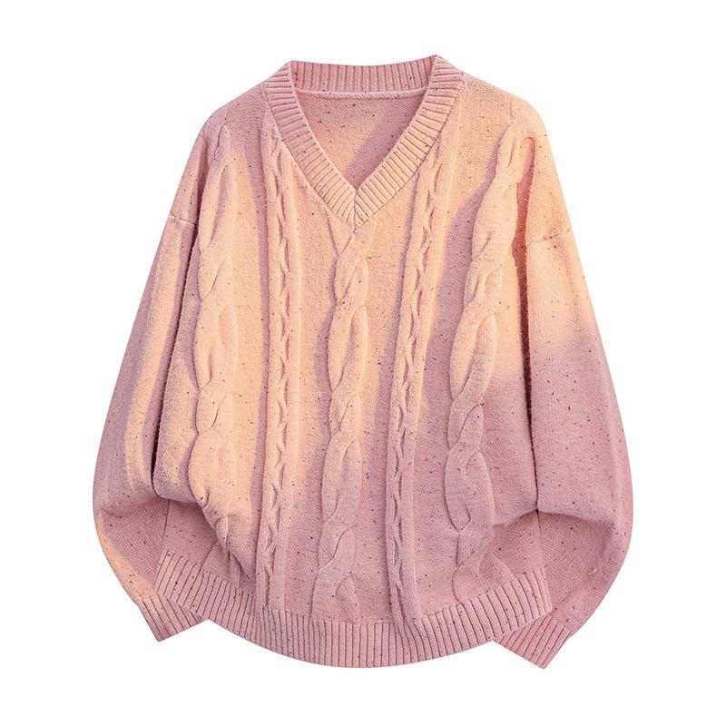 

Пуловеры С Длинным Рукавом Свитера Унисекс Джемпер Параграф V-образный Вырез Топ Вязаный Свитер с Перекрученными Полосками Осень Зима Для Пар Параграф Базовый Вязаный Свитер 3XL