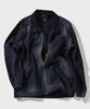 Ffeff Studio Vintage Washed Wool Half Zip-Up Jacket (Navy)