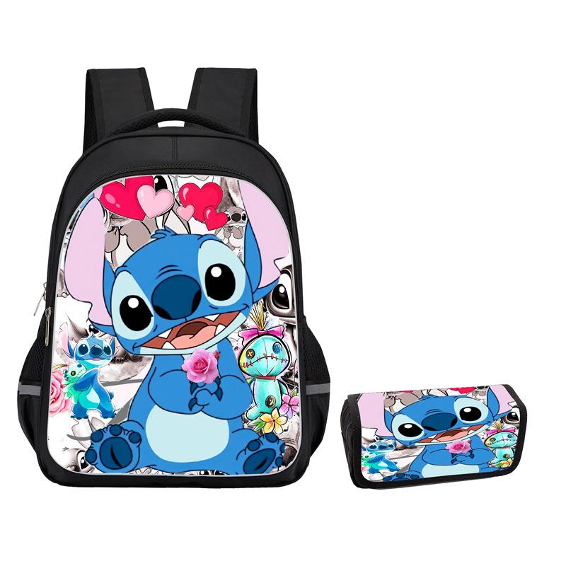 Stitch Peripheral Anime Backpack Men'S And Women'S School Bags