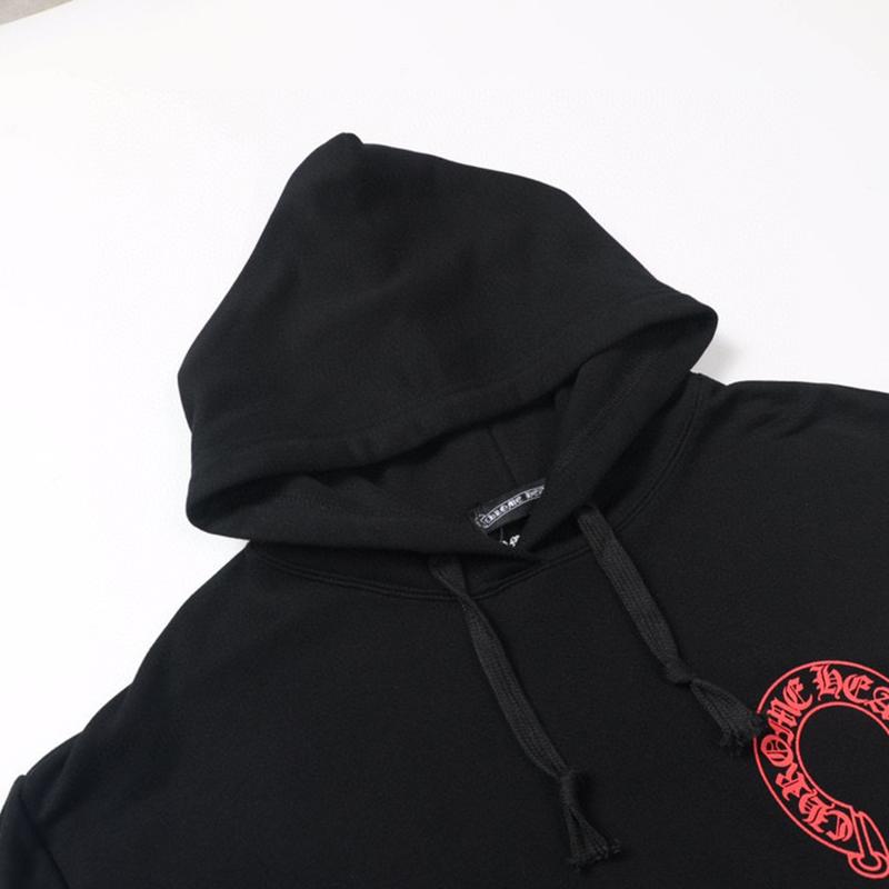 807 CHROME HEARTS 2025 Autumn and Winter New Plus Size Classic Style Logo Hooded Sweatshirt, Suitable for Couples to Wear