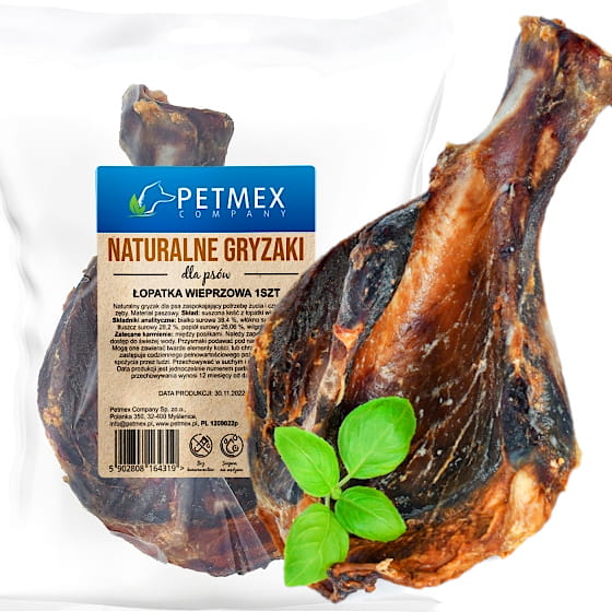 Przysmak Naturalny Gryzak Psa Suszona Kość Łopatki Wieprzowej Petmex 1 Szt.