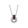 Emporio Armani Logo Verzierter Vielseitiger Edelstahl Halskette Herren Halskette Silber EGS3134040