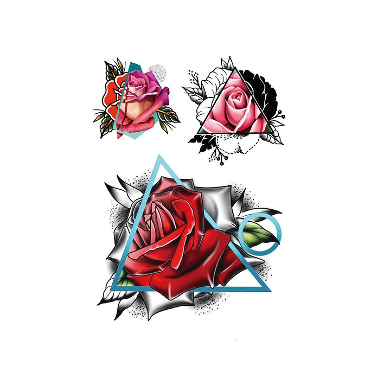 Elch Tattoo Aufkleber Schöne Frau Aquarell Wind Amazon Set Wasser Transfer Sexy Blume Arm Wasserdichter Tattoo Aufkleber