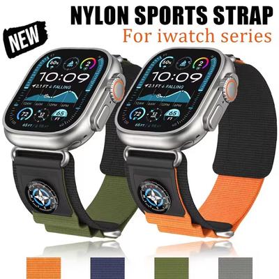 Nylon Trail Loop Band for Apple Watch Strap 45mm 44mm 49mm 46mm Correa Bracelet IWatch Series 10 9 Se 7 8 6 Ultra2 Band Compass