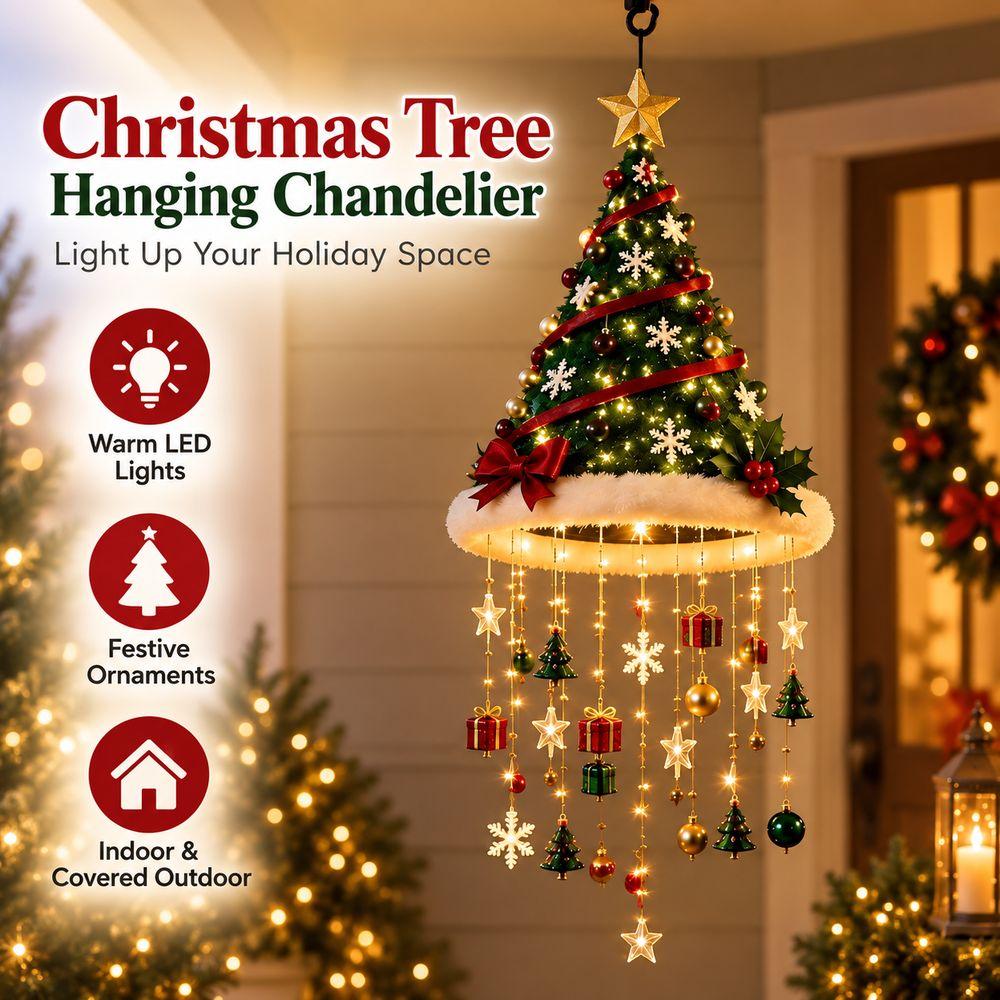 Warmer LED-Christbaum-Hängeleuchter Christbaum-Hängedekoration Feiertagsdekoration