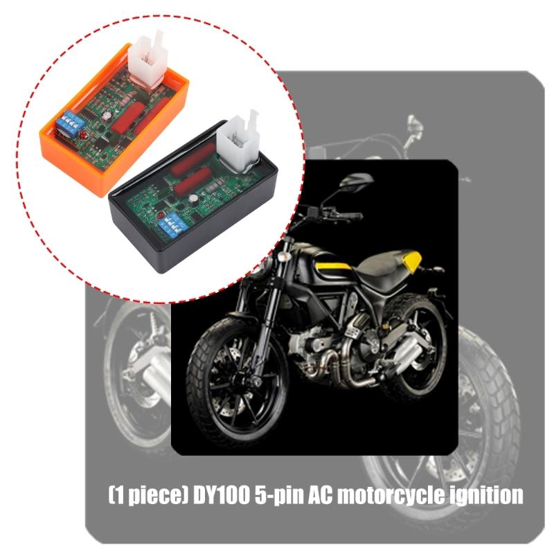 DIP Switches Adjustable Motorcycle Ignitions Coil AC CDI Igniters with Weatherproof ABS Housing for DY100 & 100 150cc Bikes