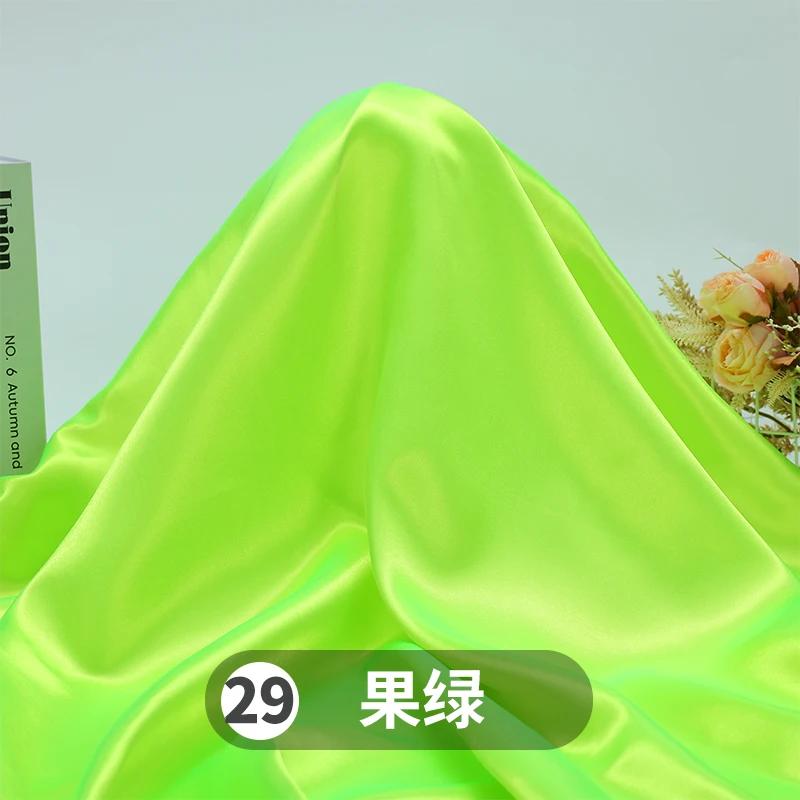 Soft Smooth Satin Fabric By The Meter for Clothes Hanfu Gift Box Lining Wedding Decoration DIY Sewing Cloth Plain White Purple