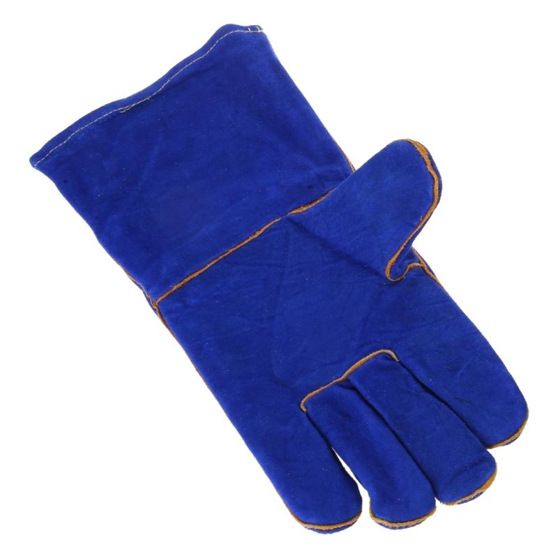 Leather Welding Gloves Heat/Fire Resistant Perfect for Gardening/Oven/Grill/Mig/Fireplace/Stove/Pot Holder/ Tig Welder