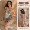 Style Bell Sex Underwear Sexy Lace Pure Desire Seduction Perspective Maid Clothing Maid Lace Up Uniform Set 5