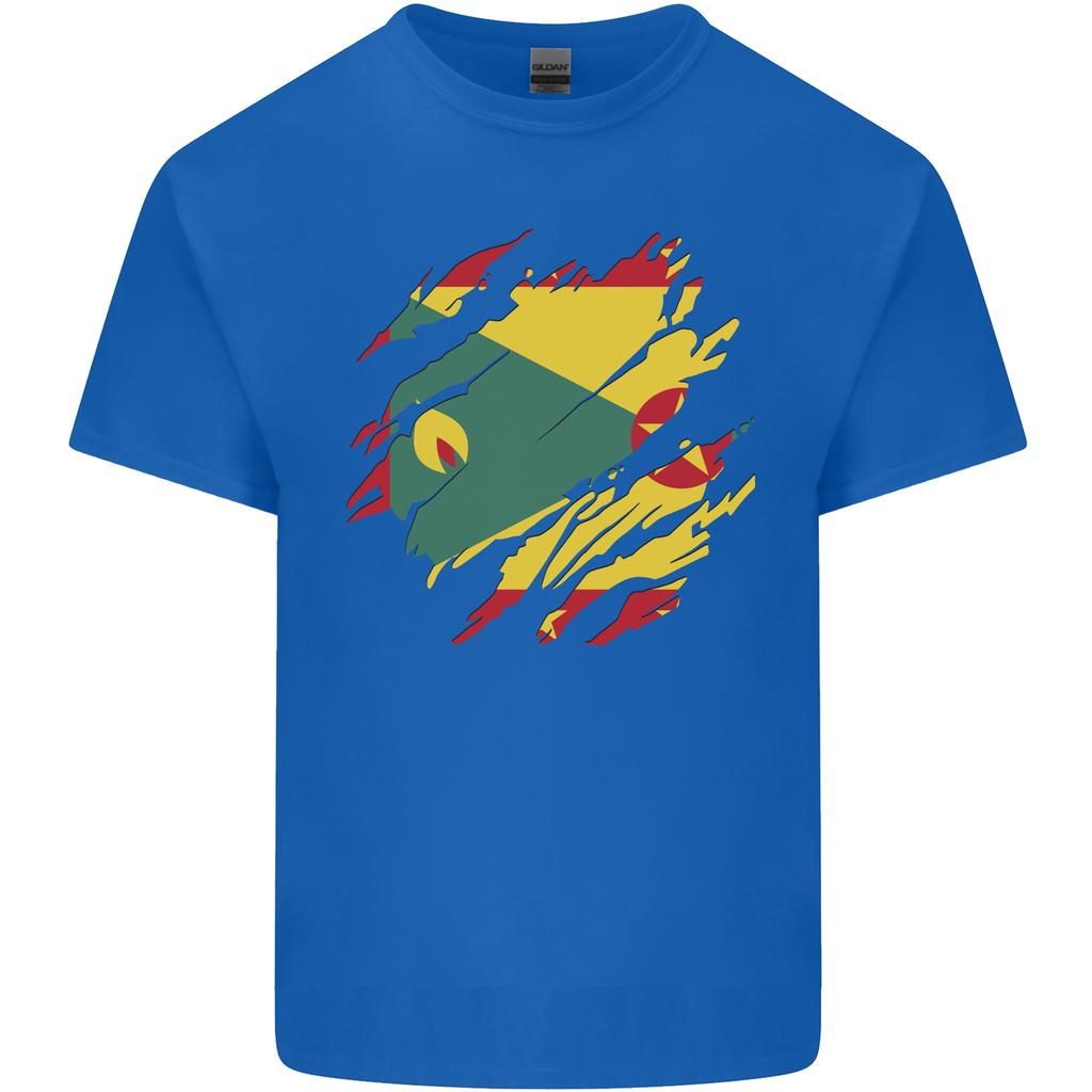 Torn Grenada Flag Grenadians Day Football Unisexs Light Cotton Tshirt