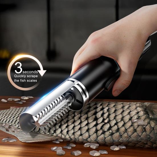 Cordless Electric Fish Scaler Waterproof Adjustable Fish Scale Remover Cleaner Rechargeable Portable Professional Fish Descaler Tools