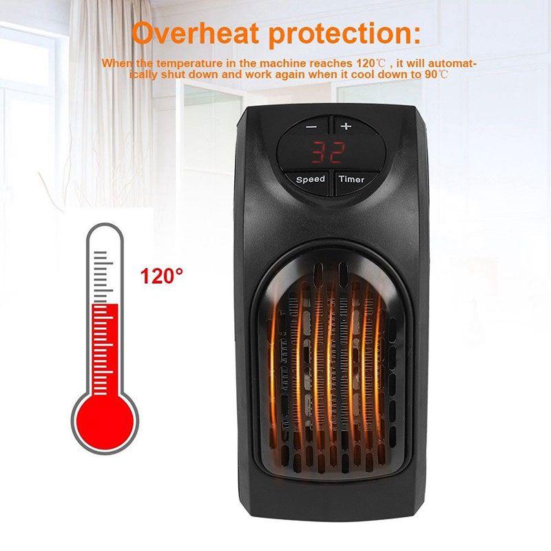 Quiet Electric Handy Warm Fan Mini Office Room Blower Air Heater For Efficient Heating