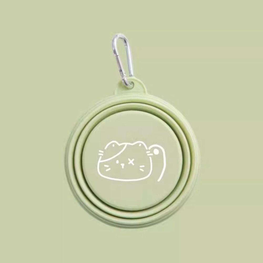 Collapsible Puppy Water Food Container Silicone Pet Supplies Durable Feeder Dish Bowl Cat