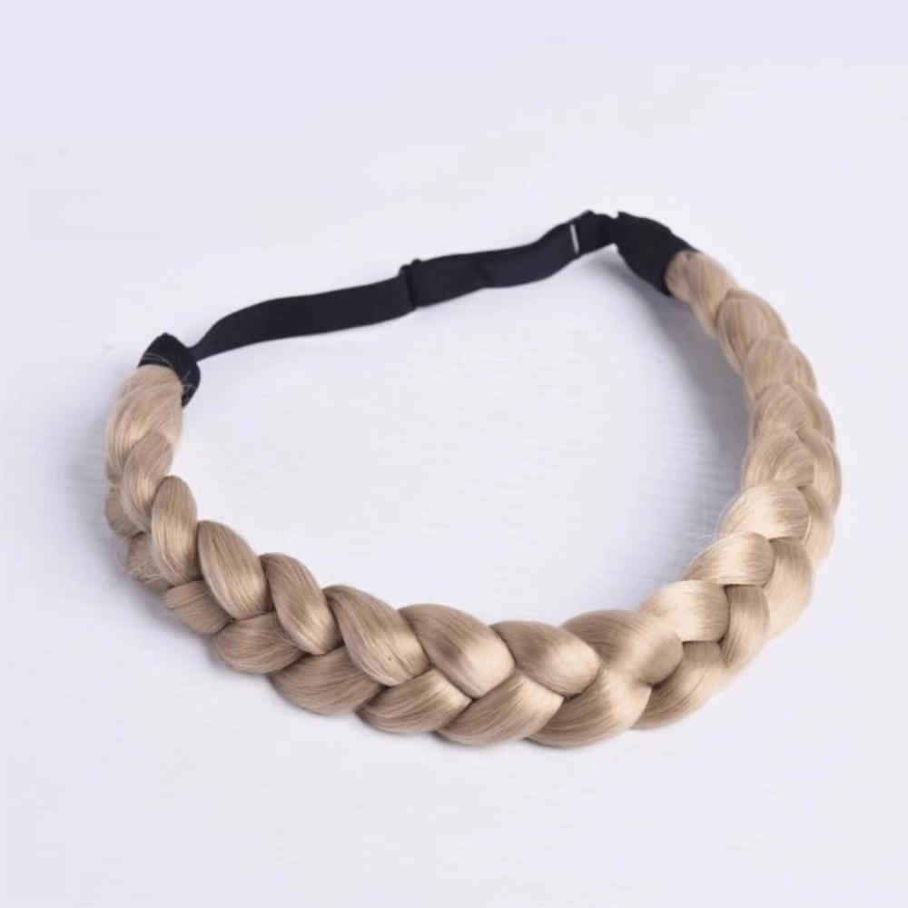 

Premium Braided Elastic Band Hair Synthetic Retro Head Hoop Braiding Hair Headband Daily Wear 22