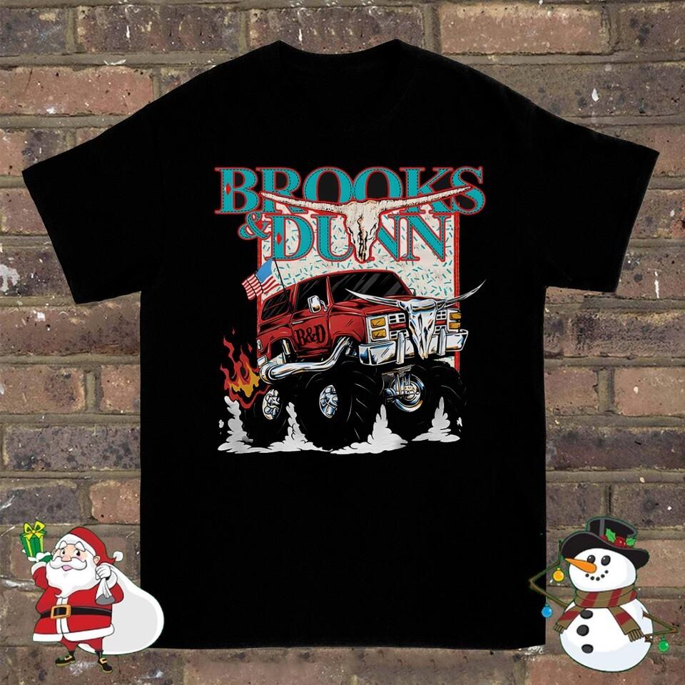

Brooks & Dunn Bull Skull Truck Gift For Fan Shirt Full Size S-5XL ZL432 XL