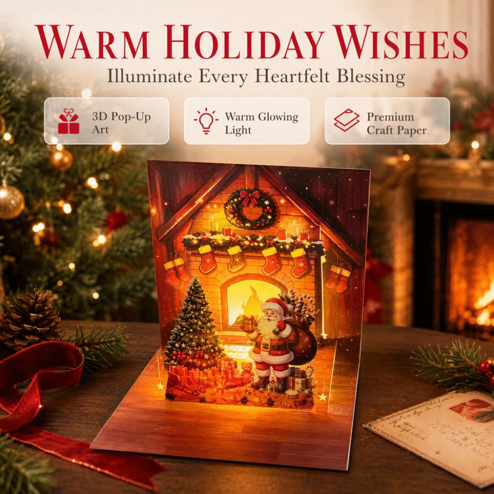 Colorful Christmas Greeting Card 3D Pop Up Creative Gift Music Christmas Card Premium Quality Pop Up Christmas Card Holiday