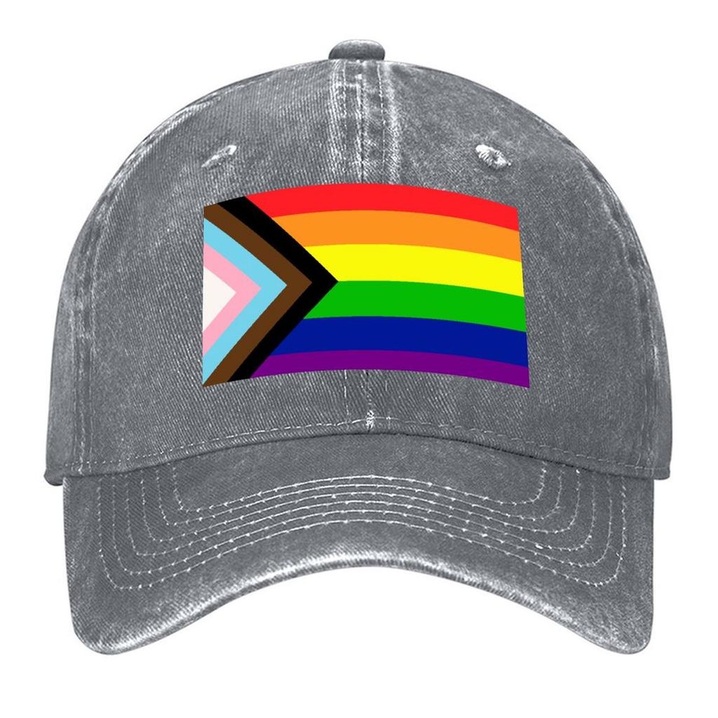 2026 Progress Pride Flag Baseball Cap Sports Cap Golf Hat Genuine Funny Hat Hat Baseball Cap Men's Luxury Women's