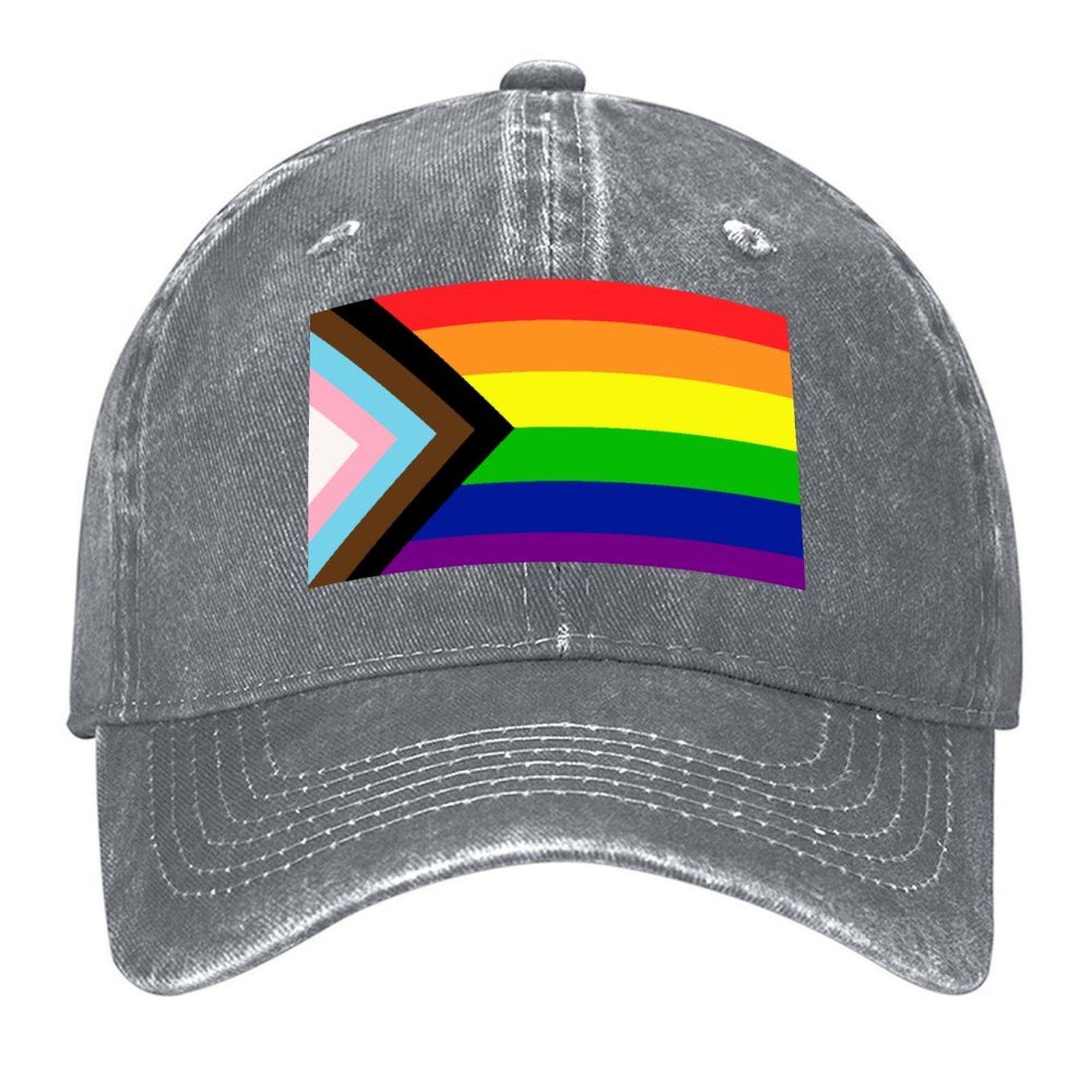 2026 Флаг прогресса Прайд Бейсболка Спортивная кепка Шляпа для гольфа Настоящая смешная шляпа Кепка Бейсболка Мужская Люксовая Женская