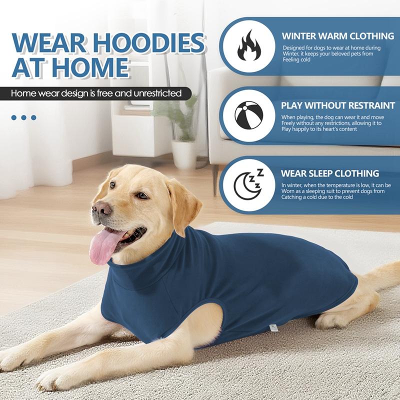 Winter Dog Fleece Sweatshirt Warm and Comfortable Loungewear Dog Indoor Clothes