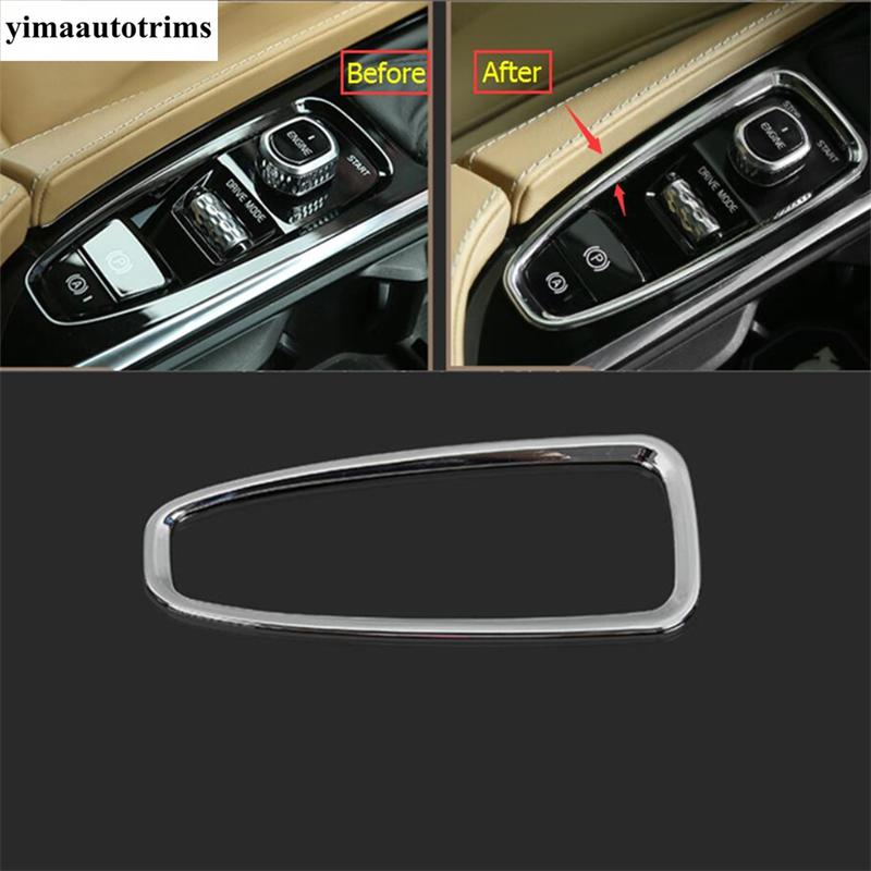 Stalls Gear Shift Hand Brake Park Button Frame Cover Trim For Volvo V90 Cross Country S90 2017 -  ABS Accessories Interior