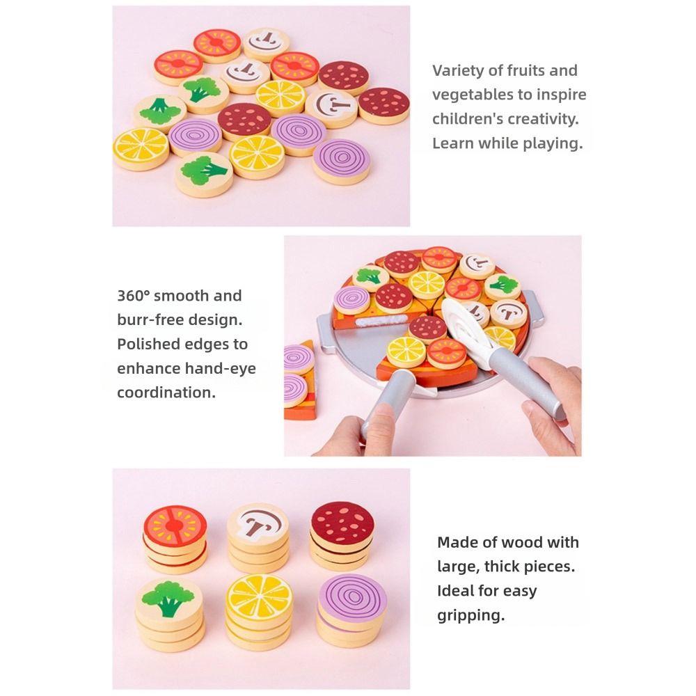 Cartoon Pizza Simulation Pizza Oven Toys Multicolor Playing Kitchen Toys  Game