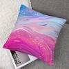 Blue - Pink Wave Flow Square Jacquard Pillow Cover for Sofa Office Waist Cushion Cover Home Decorative Pillowcase