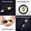 Outdoor Mini Portable T6 Flashlight USB Charging Small Flashlight Outdoor LED Camping Light Work Light with COB Side Lights