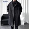 Men's Premium Relaxed Fit Mid-Length Trench Coat