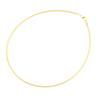 18K Copper-Plated Gold Snake Bone Necklace - Women's Hip Hop Style Metal Flat Chain Collarbone Necklace
