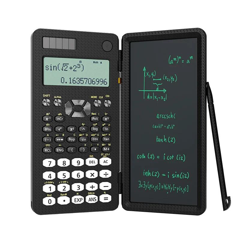 Mini Scientific Calculator with Writing Tablet Calculators Notepad Memo Office Electronics School Supplies 991es Ms EX 82ms NEW