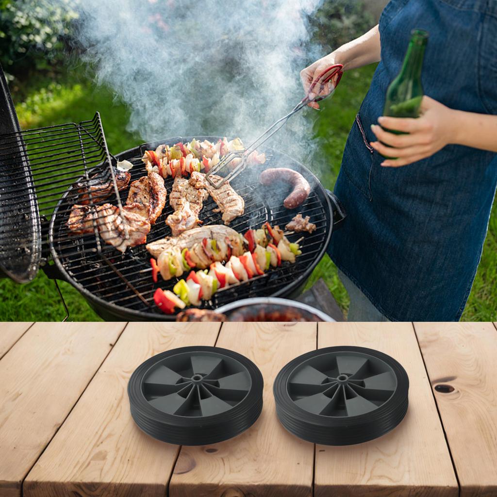 Replacement BBQ Grill Wheels for Charbroil Gas Grills 2 PCS Sturdy and Practical Wheels for Enhanced Performance