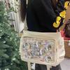 Daily Transparent Shoulder Crossbody Versatile Bar Secondary Campus College Style Pain Bag
