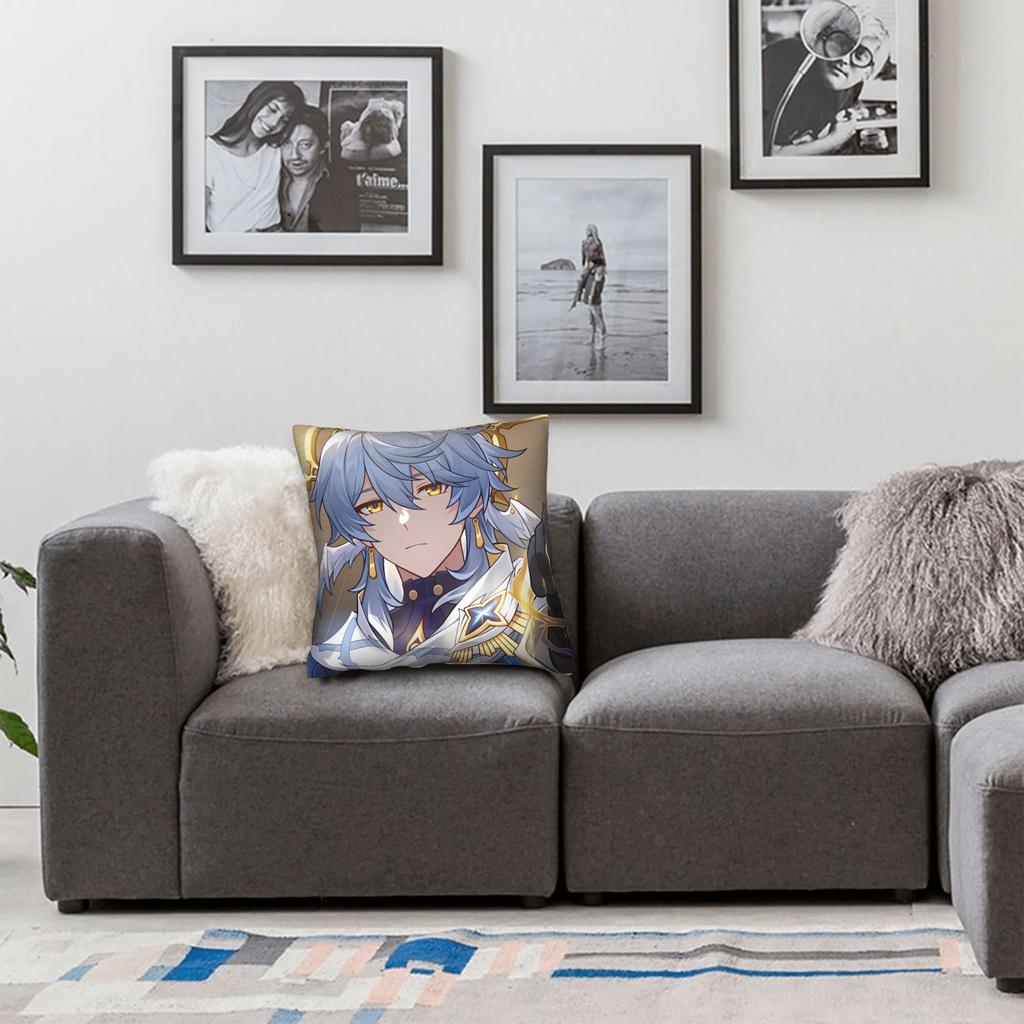 Honkai Star Rail Pillow Case  Comfy Pillow Cover For Living Room Sofa Cute Funny Pillowcases