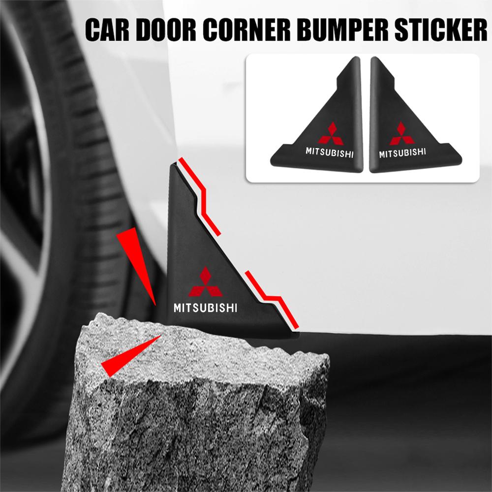 2/4 Pezzi Copertura Protettiva Angolare Antigraffio per Portiera d'Auto per Mitsubishi Asx Lancer 10 Outlander 3 l200 Xpander Pajero 4 Montero Evo