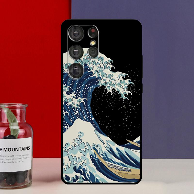 The Great Wave off Kanagawa Funda Case For Samsung Galaxy S25 Ultra S9 S10 S20 S21 S22 Plus S23 Ultra S24 FE Phone Cover